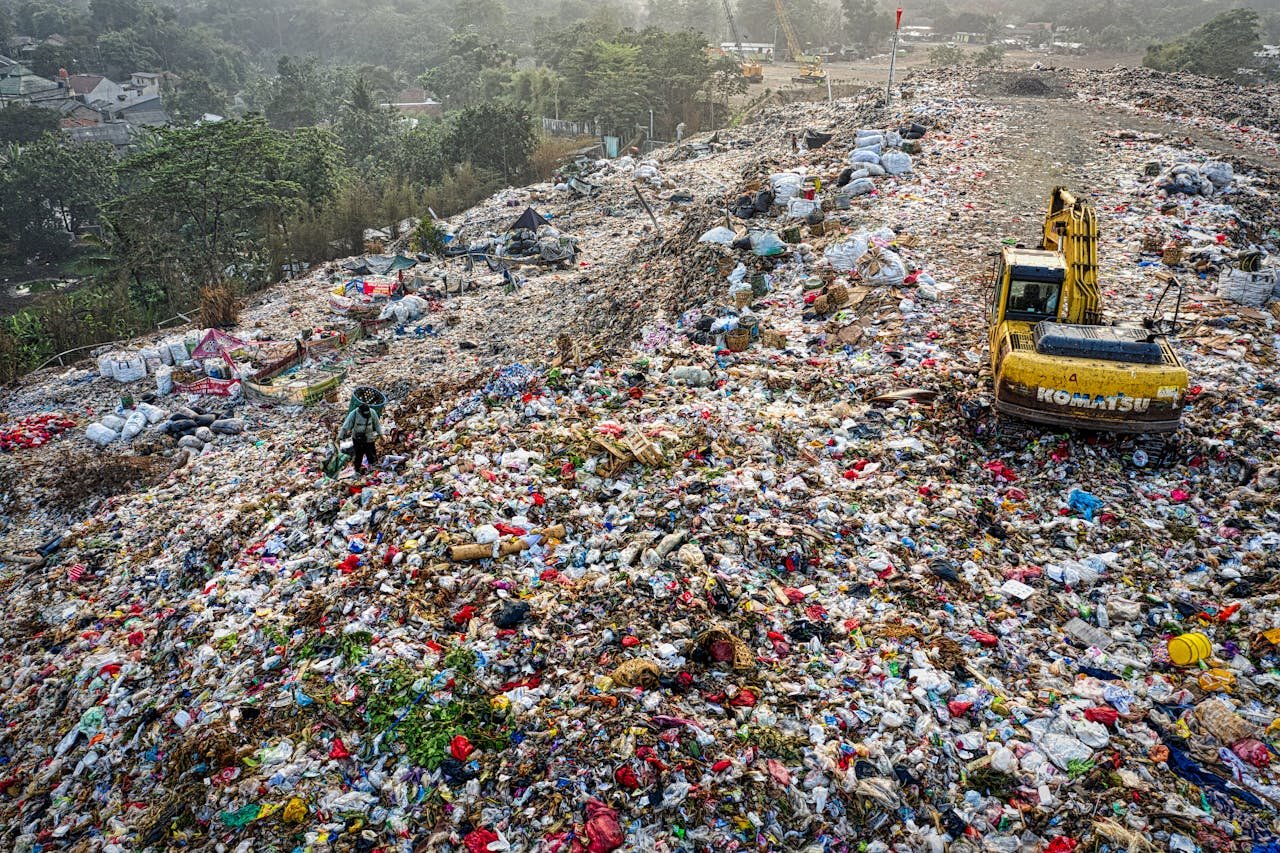 Drone Shot of Landfill